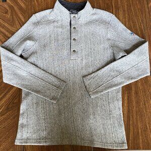 Kuhl Sweater Mens Large Gray Konfrontr Quarter Snap Pullover Fleece